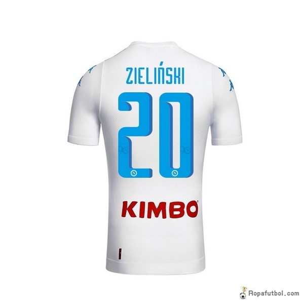 Camiseta Napoli Replica Segunda Ropa Zielinski 2016/17 Blanco